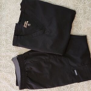 Black Scrubs Top And Bottoms Bundle